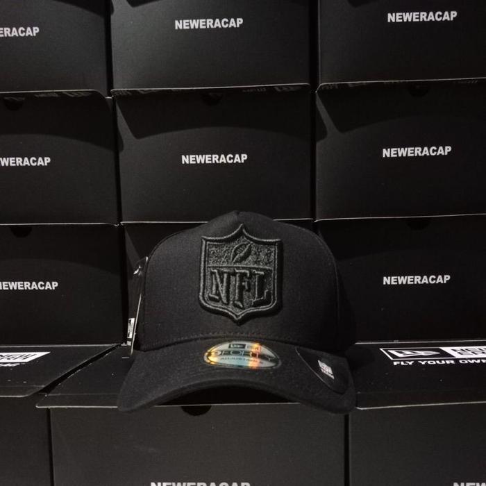 Topi Import Logo NFL Black On Black/ Topi Import Topi Premium
