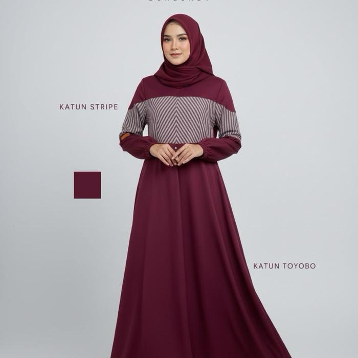 Zisheeri Klenting Ireng Dress Gamis Kekinian Katun Hitam Maxi Syari Size XS-5XL Bisa Request Busui &