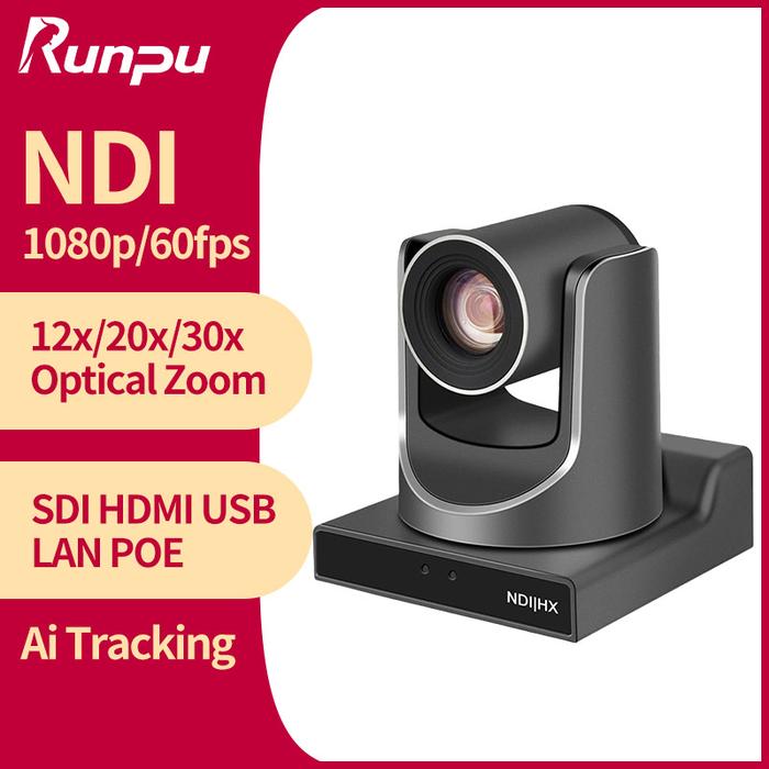 Runpu NDI PTZ Camera Ai Tracking Conference Camera Ptz Video SDI HDMI USB POE Live Streaming Camera