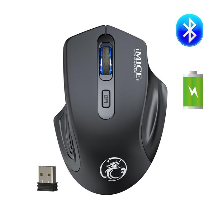 Rechargeable Wireless Mouse Computer Bluetooth Silent Mouse Ergonomic