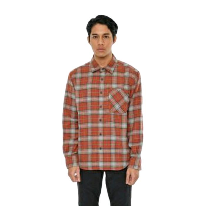 kemeja flanel pria EIGER NORIS FLANEL LS ORIGINAL Motif Kotak Batik Panjang