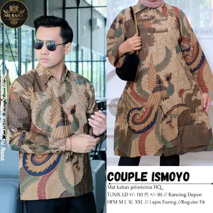 Ismoyo Couple Batik Kemeja Tunik Katun Primisima By Srirama