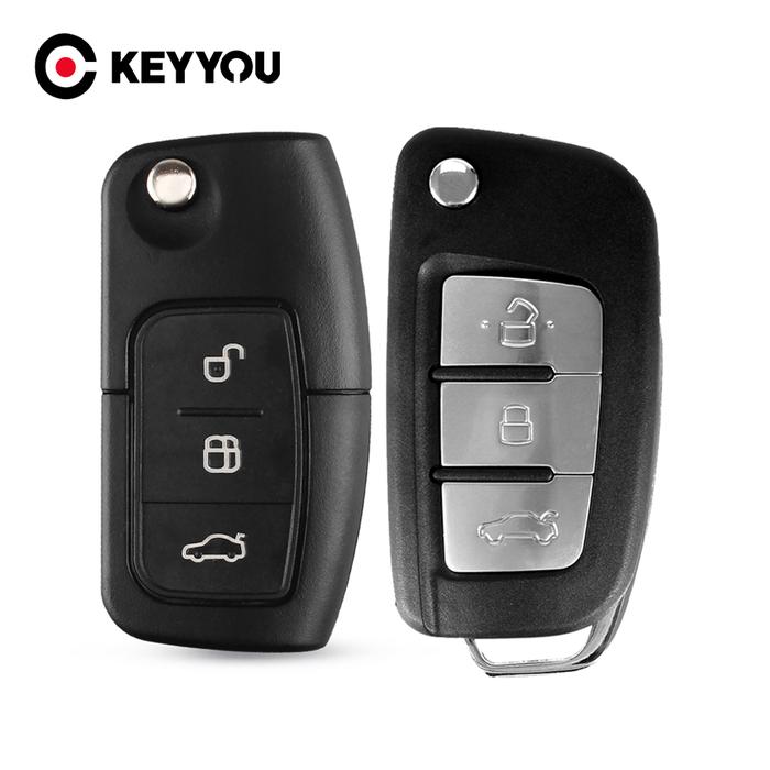 Terlaris, Casing Remote Sarung Kunci Lipat KEYYOU untuk Ford Fiesta