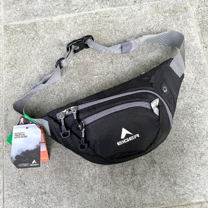 Waistbag Eiger Waist Bag Pria Tas Pinggang Selempang Slempang Crystalin Original Ori