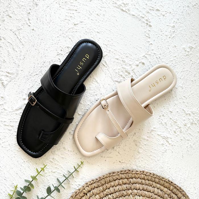 GEMMIE Rubi Sandal Wanita Flat Teplek - Sendal Selop - Shoes