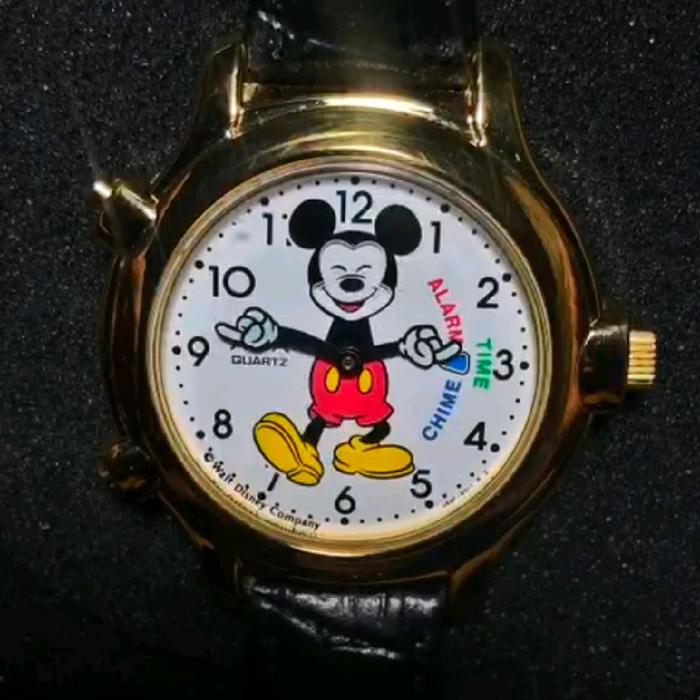 jam tank alba mickey alarm quartz lawas jadul vintage antik