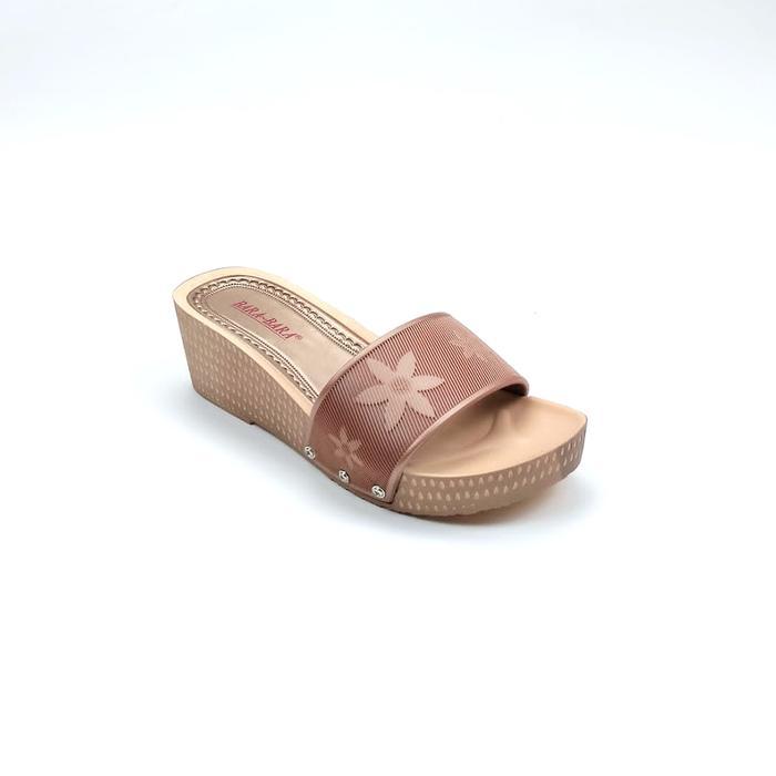 Mjzb1846Kbd Bara Bara Original Jelly Sandal Selop Cewek Wedges Barabara Karet Wanita Import Sendal