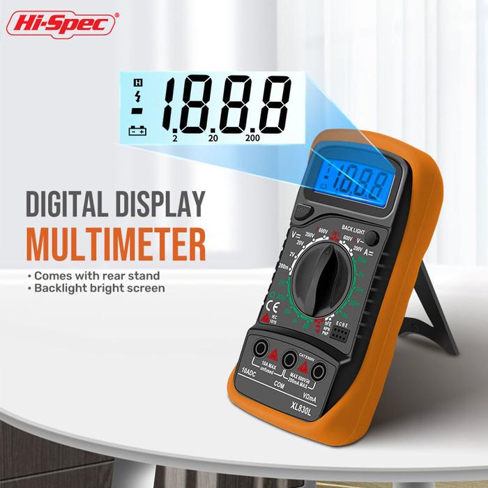 Hi-Spec Professional Digital Multimeter Tester Machine Automotriz Esr