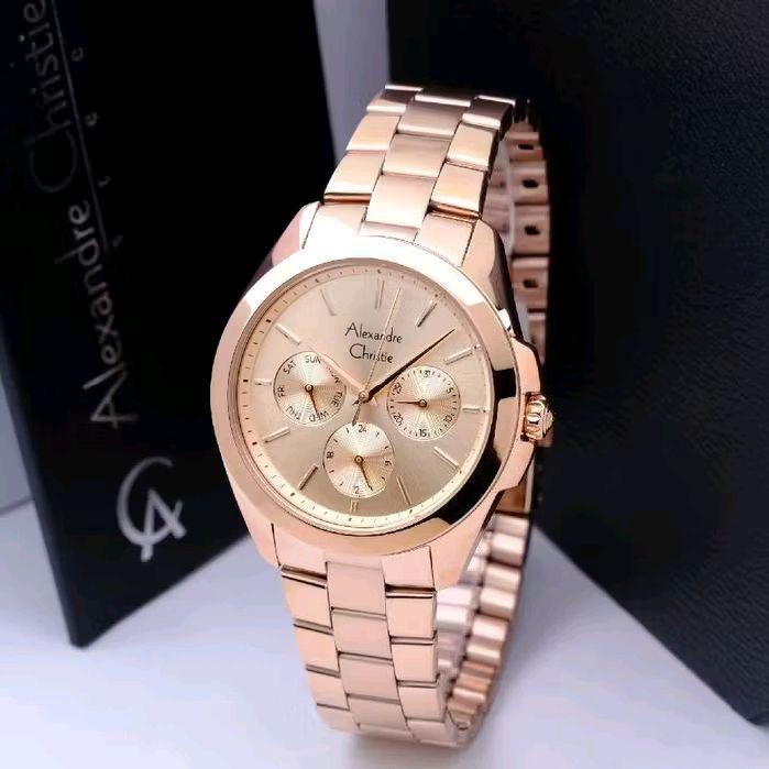 ALEXANDER CHRISTIE 2977 AC 2977 Ac 2977 FULL ROSEGOLD WANITA ORIGINAL