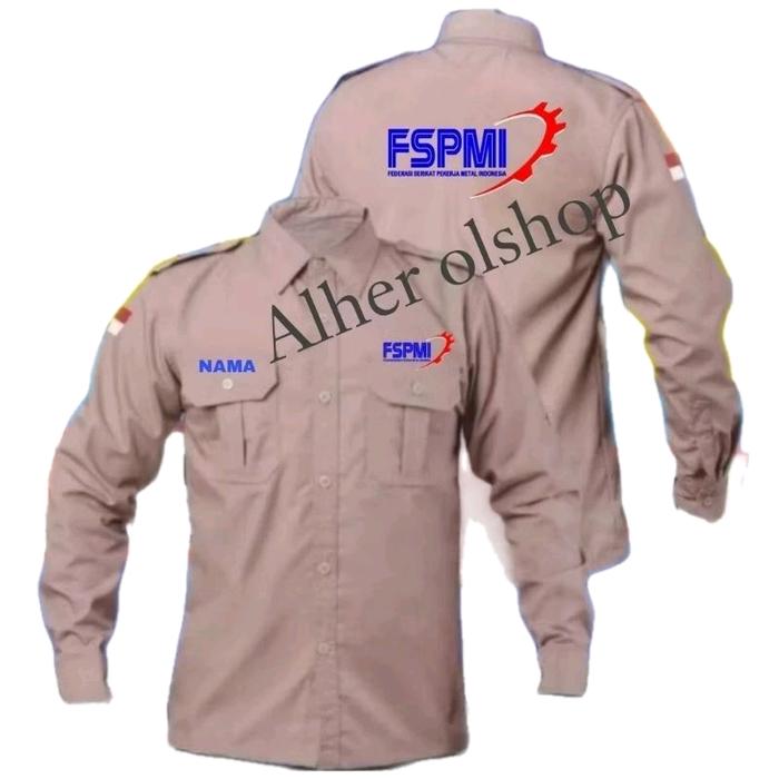 kemeja FSPMI baju FSPMI seragam FSPMI kemeja kerja FSPMI baju kerja FSPMI seragam kerja FSPMI Pdh ke
