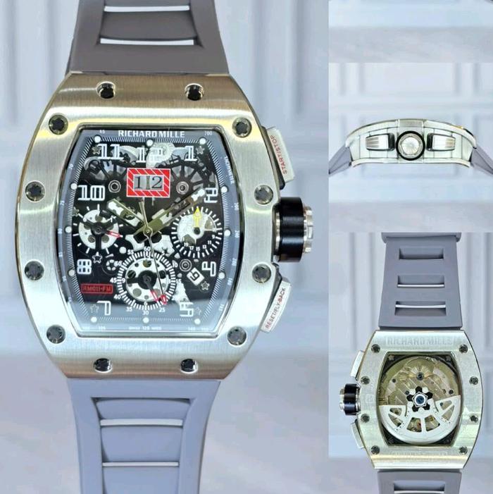 Jam tangan pria RM 11-01 tali rubber 40mm