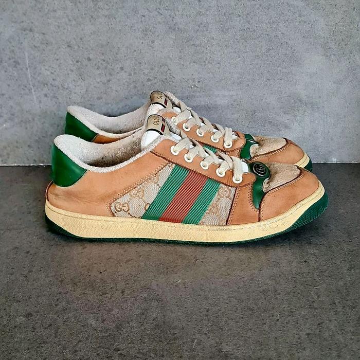 GUCCI-ITALY GG SCREENER SNEAKERS SHOES SIZE 41,42,43 Casual Pria Sport