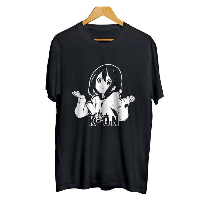 Kaos distro anime sticker YUI HIRASAWA - K-ON material cotton combed 30s