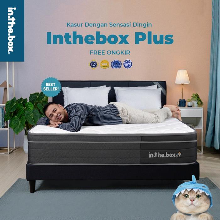 NEW PRODUK Kasur SpringBed INTHEBOX PLUS (Plush Top) - FREE Bantal | Ukuran 90x200, 100x200, 120x200