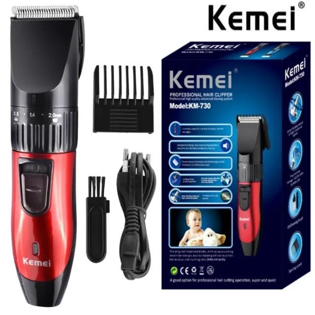 Kemei KM-730 Hair Clipper 600MAH Alat Cukur Professional Rechargeable Advance Shaving KM730 KM 730