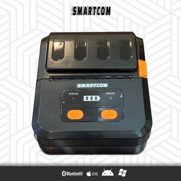 SMARTCOM ~ Printer Thermal Bluetooth 80mm Support Kertas Stiker Label Cetak Resi Alamat Nota Kasir A