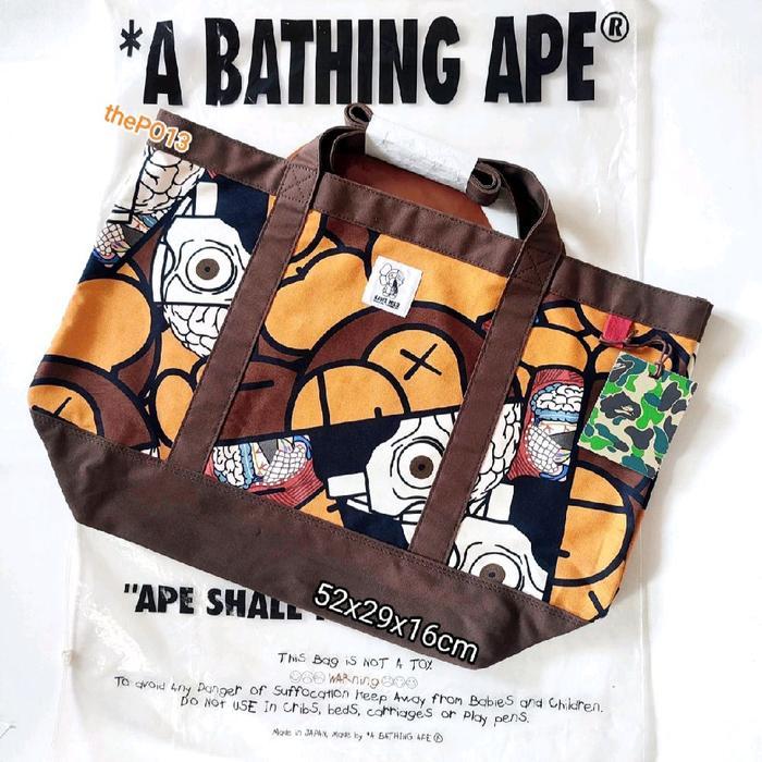 BAPE X BABY MILO X KAWS DISSECTED TOTE BAG 2011 AUTHENTIC 100% BNWT
