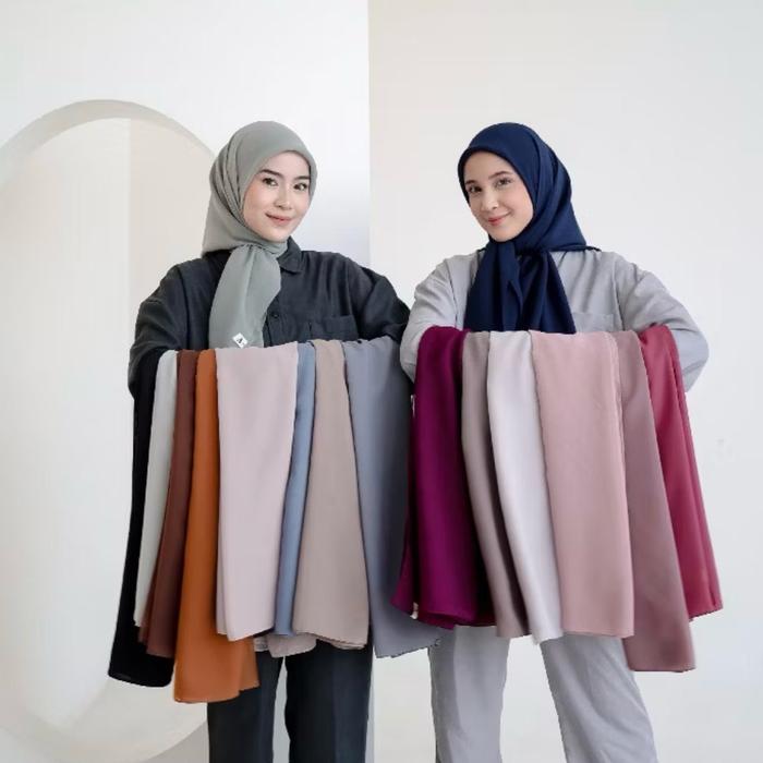 poton series Arascarf segiempat polycotton Square Jilbab segi empat Kerudung Nyaman
