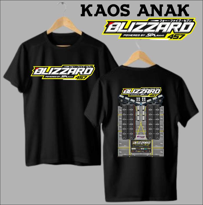 KAOS BLIZZARD AUDIO WARNA HITAM PUIH DAN MAROON ANAK DAN DEWASA