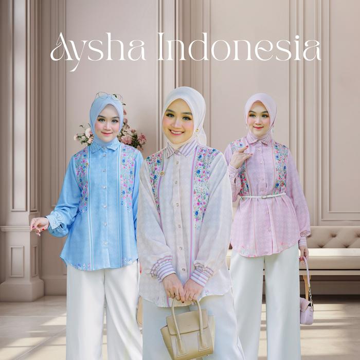 Grosir 3 PCS | Blouse Print Series By Aysha Indonesia