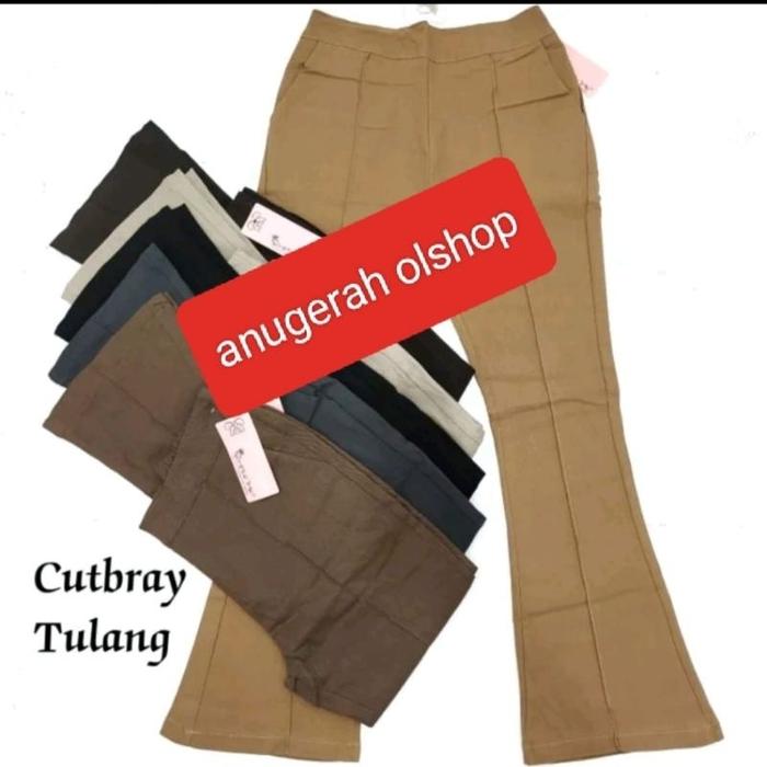 New Celana Cutbray Polos/Tulang Simple Me - Terlaris