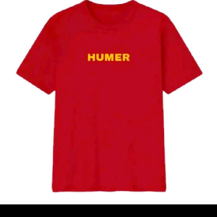 ready kaos polos tangan pendek HUMER unisex all size Pria