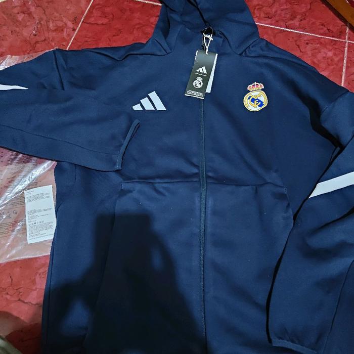 Adidas ZNE Hoodie Real Madrid Size M Kondisi Baru Original Resmi