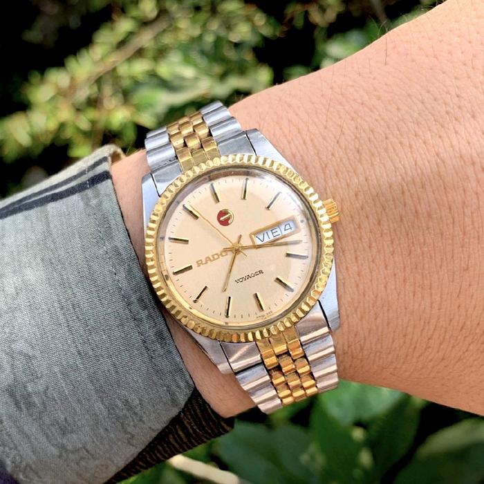 EX PEJABAT ! jam tangan rado voyager president automatic swiss made original vintage jadul antik mew