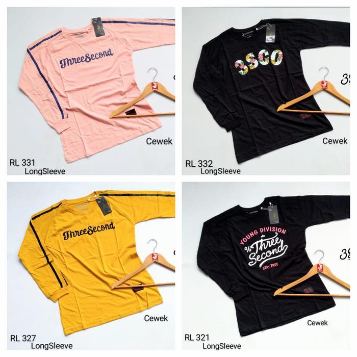 Kaos Wanita 3Second Panjang Premium