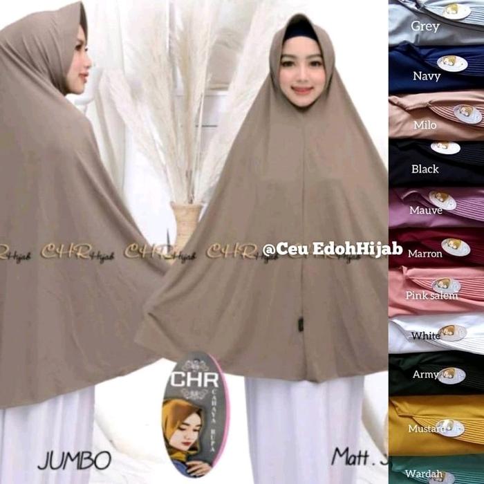 hijab CHR bahan jersey ukuran jumbo Syari