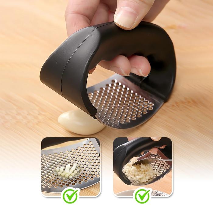 Alat Penghancur Bawang Putih/Merah Garlic Press Stainless Steel Bahan Anti Karat/ Parutan