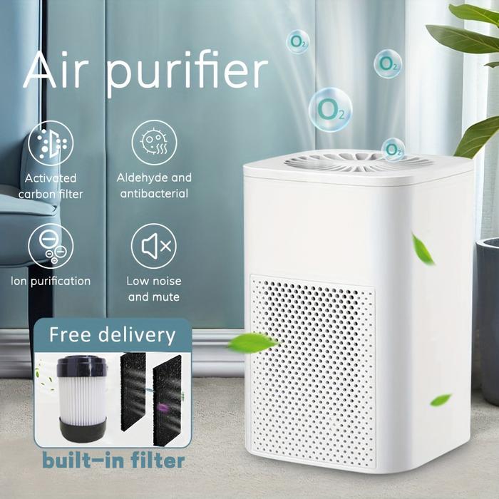 Portable Desktop Air Purifier HEPA Filter Formaldehyde Sterilization