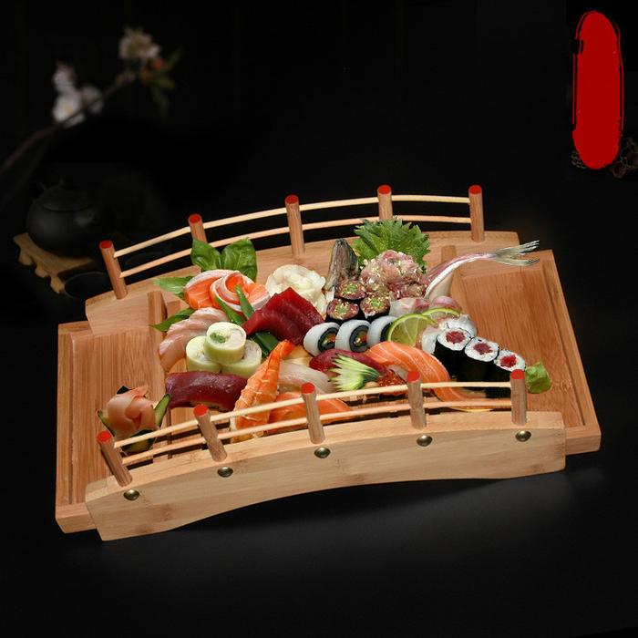 2020 Sashimi sushi platter sushi bridge sushi container japanese and