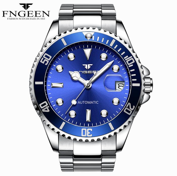 2024 Lu ury Men tch Steel Tourbillon Skeleton Mechanical tches Luminous Automatic Date Diamond FNGEE