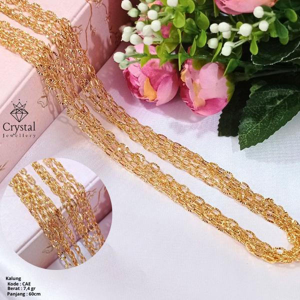 Kalung Panjang Rantai Biji Timun