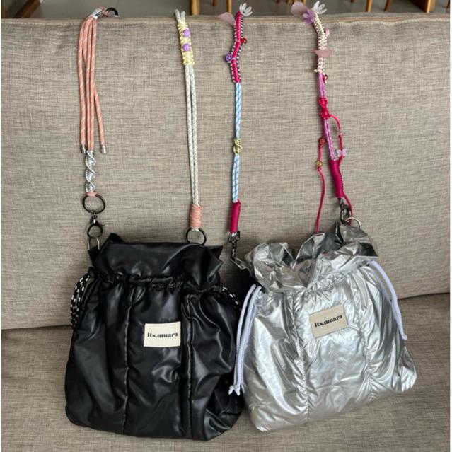 Ready- Dalmi bag | Puffy bag | Slingbag | Tas Hologram | Tas serut | Drawsting Puffy bag | tas puffy