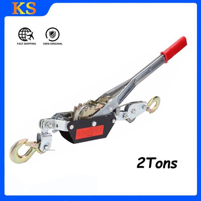 new - 【ready stock,cod】hand puller rachet tracker / hand takel - kapasitas 2 ton- katrol sling - han