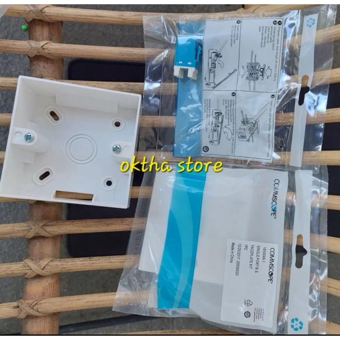 Modular jack Faceplate Outbow 1 set cat6 keystone rj45