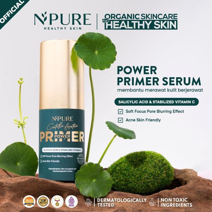NPURE Centella Asiatica Power Primer / Serum / Serum for Acne Skin / Serum Kulit Berjerawat