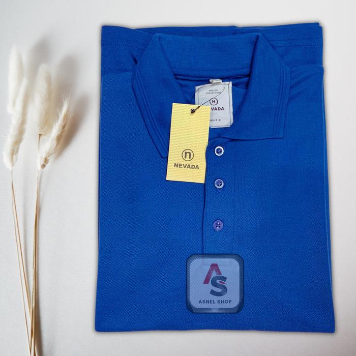 Kaos Nevada Polos Berkerah Matching Lengan Pendek Pria Dewasa | Polo Shirt Unisex Laki Wanita Terbar