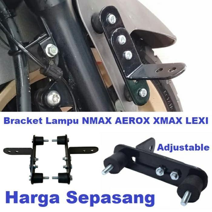 #CRC# Breket Lampu Tembak Sorot Breket Dudukan Lampu LED Breket Spakbor Motor Nmax Aerox Lexi