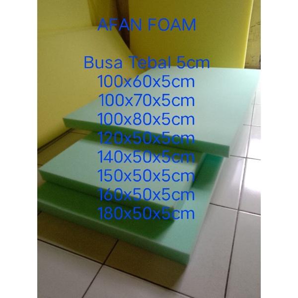 Busa Lembaran Inoac 5cm Tahan Lama Berbagai Warna