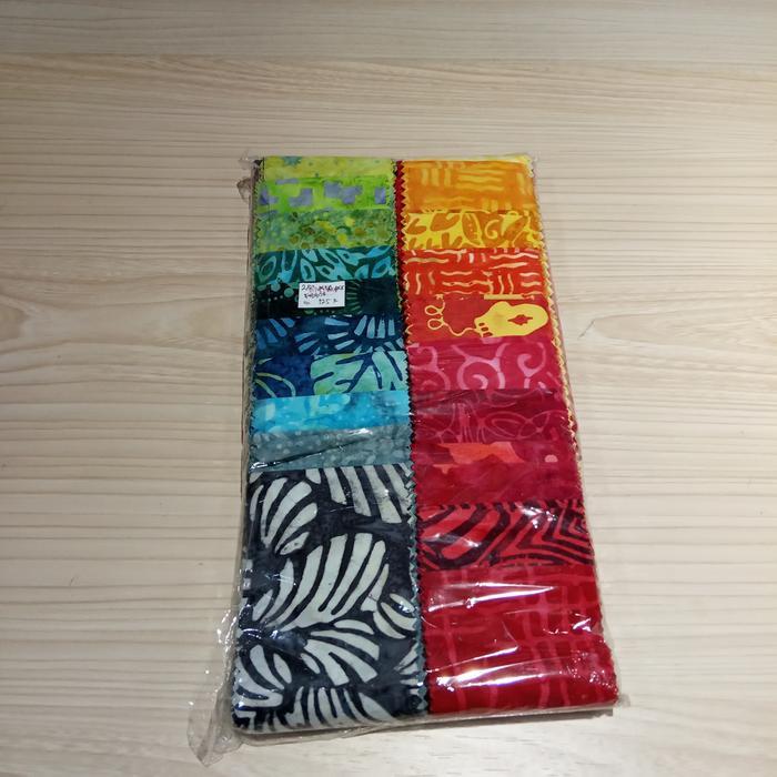 Kain Batik Balik Jelly Roll 2,5X43/44". 40 Pcs
