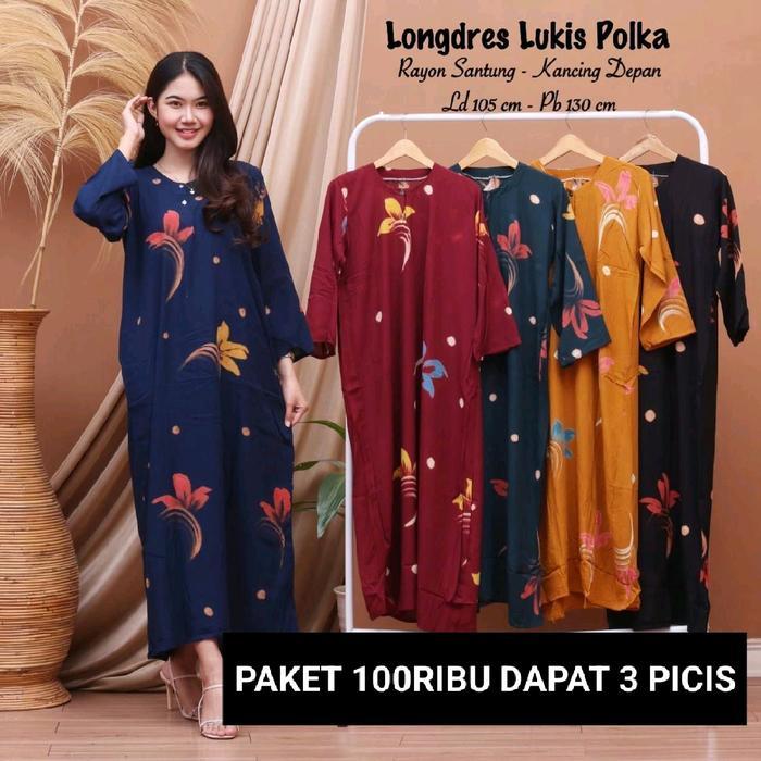 Gamis murah 100rb dapat 3 pcs