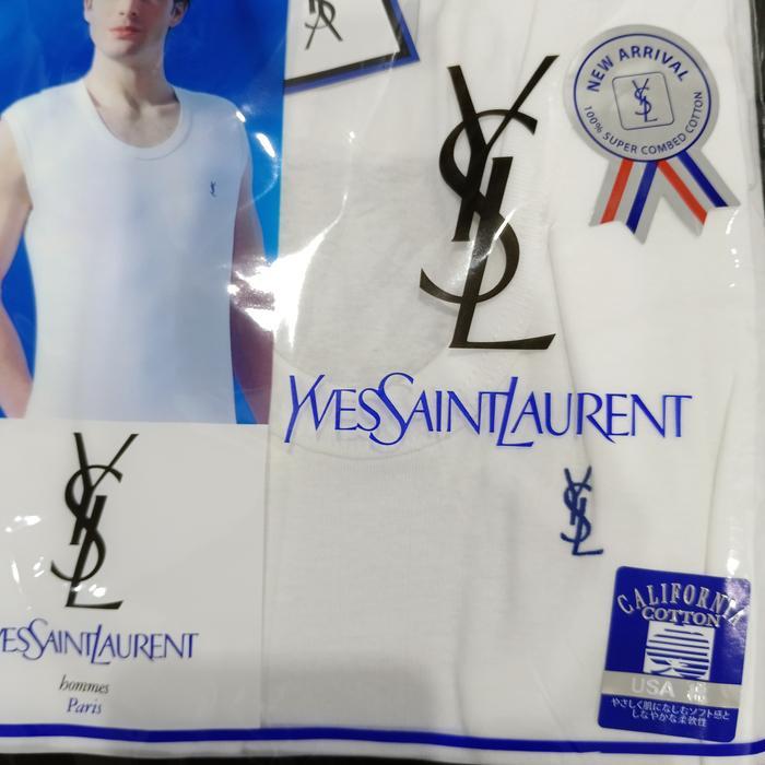 PREMIUM Yves Saint Laurent Kaos Dalam Singlet dan Tank Top dan oblong  Pria Branded Berkualitas Made