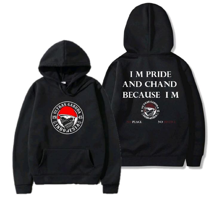 Hoodie hitam sweater ULTRAS Garuda distro jumper pria dewasa jaket keren Nyaman Tebal Panjang