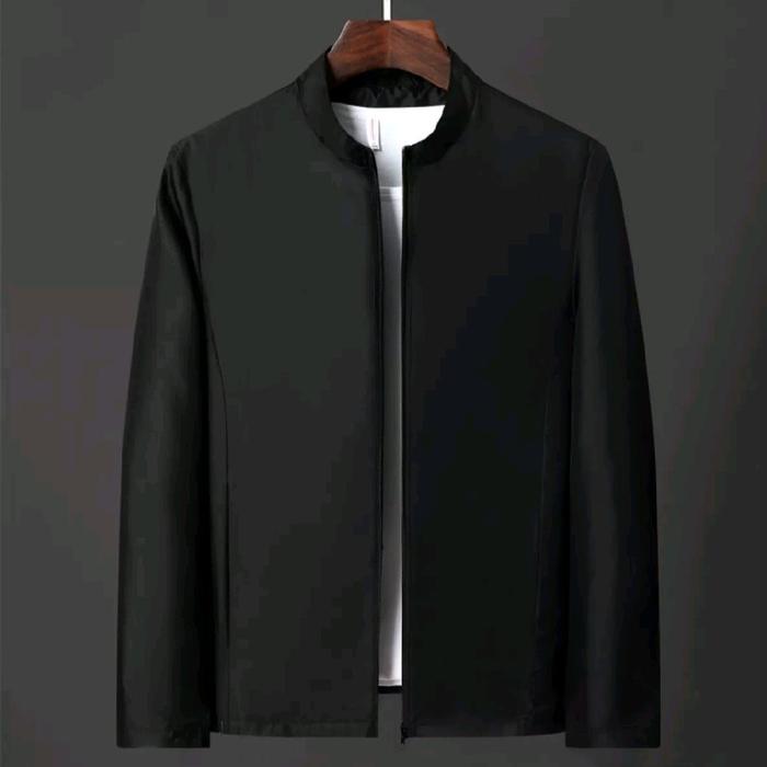 jasko jaket mandarin jaket formal Pria Wanita Blazer Hitam Casual Distro Outer Tebal Keren Cowok Abu