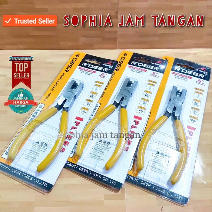 [ BISA COD ] ALAT TANG PEMBOLONG PELUBANG TALI KULIT JAM TANGAN / R'Deer PLIER RDEER PLIER R DEER