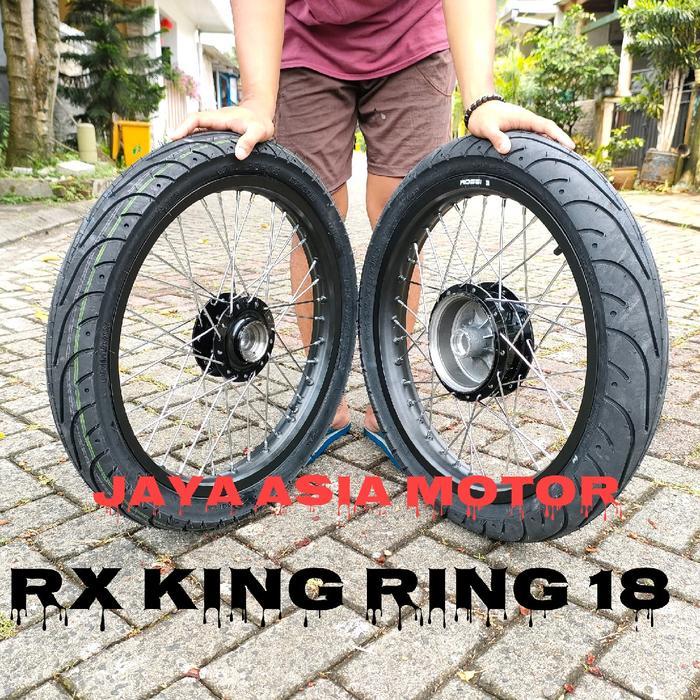 SEPAKET VELG RING 18 RX KING PLUSS BAN 90-80 100-80 PRIMAX PNP PASANG