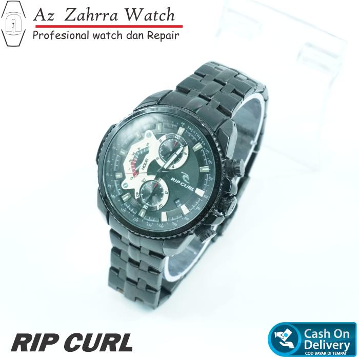 Jam Tangan Pria Sporty Sport Murah Ripcurl 5134 Premium Full Black